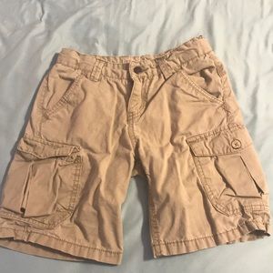 Boys Lucky brand khaki cargo shorts